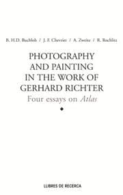 Tapa de Photography and painting in the work of Gerhard Richter