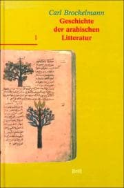 Tapa de Geschichte der arabischen Litteratur (GAL)