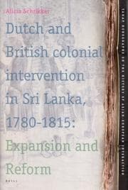 Tapa de Dutch and British Colonial Intervention in Sri Lanka, 1780 - 1815