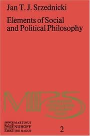 Tapa de Elements of social and political philosophy