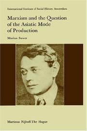Tapa de Marxism and the question of the Asiatic mode of production