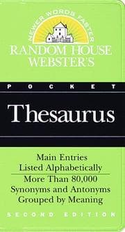 Tapa de Random House Webster's Pocket Thesaurus