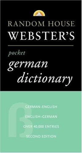 Tapa de Random House Webster's pocket German dictionary