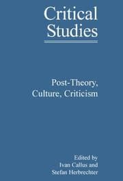Tapa de Post-Theory, Culture, Criticism