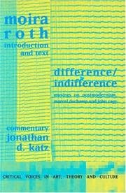 Tapa de Difference/indifference