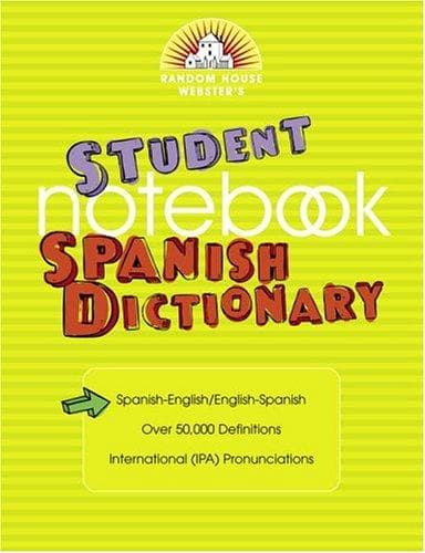Tapa de Random House Webster's Student Notebook Spanish Dictionary
