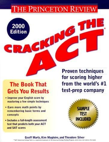 Tapa de Cracking the ACT 2000-2001