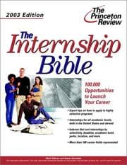 Tapa de Internship Bible, 2003 Edition