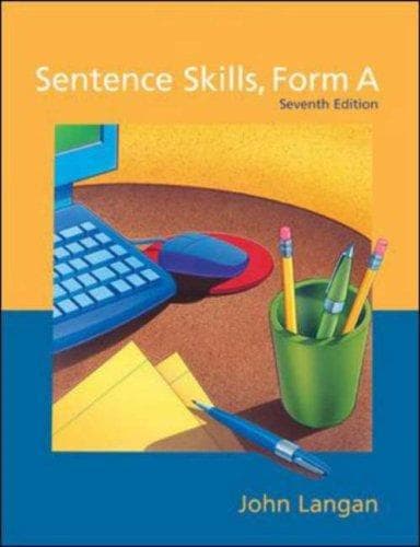Tapa de Sentence Skills