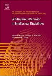 Tapa de Self-injurious behavior in intellectual disabilities