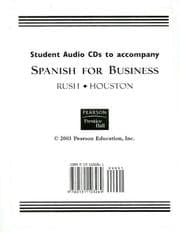 Tapa de Student Audio CDs to Accompany Spanish for Business