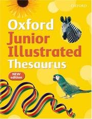 Tapa de Oxford Junior Illustrated Thesaurus