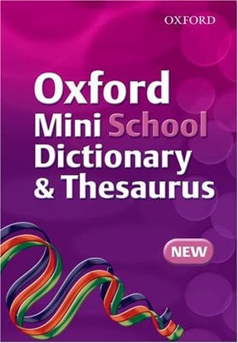 Tapa de Oxford Mini School Dictionary and Thesaurus (Dictionary/Thesaurus)