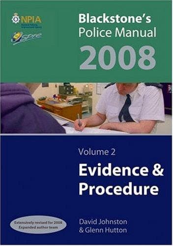 Tapa de Evidence and Procedure 2008