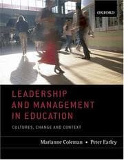Tapa de Leadership and management in education
