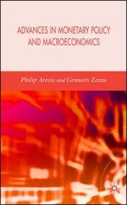 Tapa de Advances in monetary policy and macroeconomics