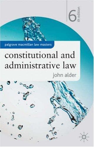 Tapa de Constitutional and Administrative Law