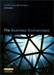 Tapa de The business environment