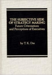 Tapa de The subjective side of strategy making