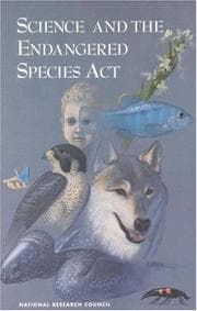 Tapa de Science and the Endangered Species Act