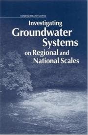 Tapa de Investigating groundwater systems on regional and national scales
