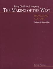 Tapa de Study Guide to Accompany The Making of the West: Peoples and Cultures, Volume II