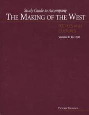 Tapa de Study Guide to Accompany The Making of the West: Peoples and Cultures, Volume I