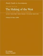Tapa de Study Guide for The Making of the West, Volume 2