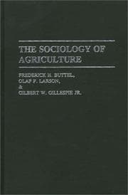 Tapa de The sociology of agriculture