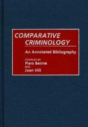 Tapa de Comparative criminology