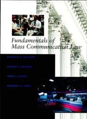 Tapa de Fundamentals of mass communication law