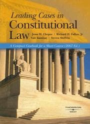 Tapa de Leading Cases in Constitutional Law