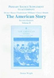 Tapa de American Story Primary Source Supplement
