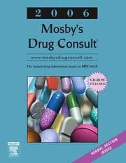 Tapa de Mosby's Drug Consult 2006 (Mosby's Drug Consult)