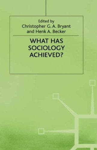 Tapa de What has sociology achieved?