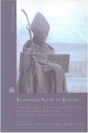 Tapa de Restoring Faith in Reason