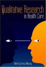 Tapa de Qualitative Research in Health Care