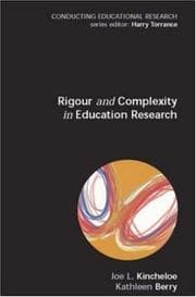 Tapa de Rigour and complexity in educational research