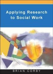 Tapa de Applying Research in Social Work Practice