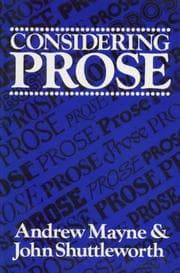 Tapa de Considering prose