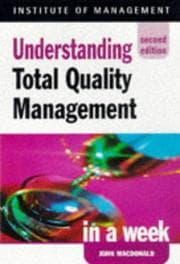 Tapa de Understanding Total Quality Management