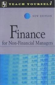 Tapa de Finance for Non-financial Mangers