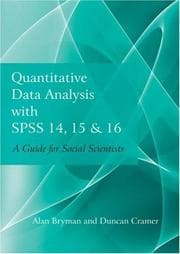 Tapa de Quantitative Data Analysis with SPSS 14, 15 & 16