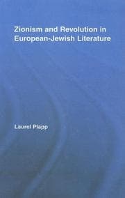 Tapa de Zionism and Revolution in European-Jewish Literature (Literary Criticism and Cultural Theory)