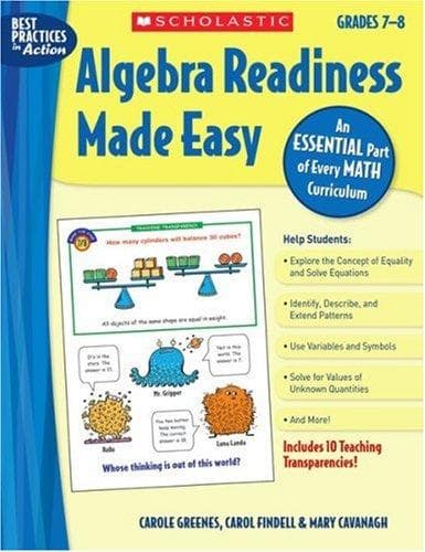 Tapa de Algebra Readiness Made Easy: Grades 7-8