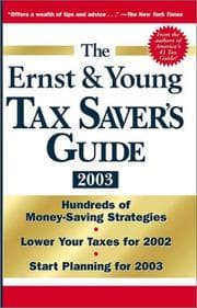 Tapa de The Ernst & Young tax saver's guide 2003