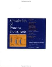 Tapa de Process Design Principles, Simulation of Process Flowsheets