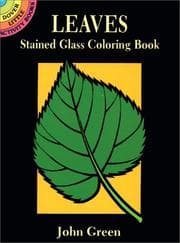 Tapa de Leaves Stained Glass Coloring Book