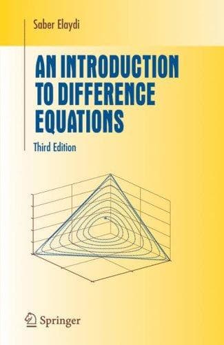 Tapa de An introduction to difference equations