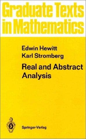 Tapa de Real and abstract analysis